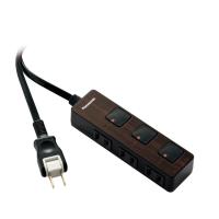 パナソニック WHF2323BMDP ザ・タップF プレミアム(3コ口) 2mタイプZ ダークウッド Panasonic | 住設と電材の洛電マート plus