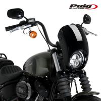 Puig 21216N SEMIFARINGS ANARCHY [BLACK] Harley Davidson SOFTAIL STREET BOB FXBB (21-23) プーチ セミフェアリング | RAM