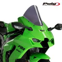 Puig 20540F RACING-SCREEN [DARK SMOKE] Kawasaki ZX-10R (21-23) ZX-10RR (21-23) プーチ スクリーン カウル | RAMBUTAN