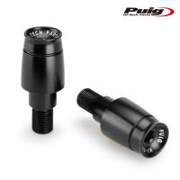 Puig 21023N SHORT BAR ENDS WEIGHTS WITH RIM [BLACK] YAMAHA FZ1 FAZER (06-15) MT-125 (14-22) MT-07 (14-22) MT-09 (13-20) ハンドルバーエンド プーチ | RAMBUTAN