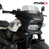 Puig 21588H SEMIFARINGS FURY TOURING Matt Black【SMOKE】Harley Davidson SPORTSTER S RH1250S (21-23) プーチ セミフェアリング | RAMBUTAN