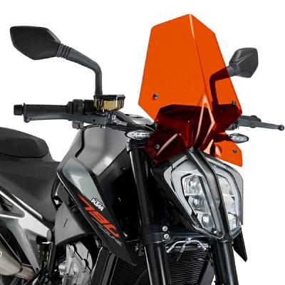 Puig プーチ　フロントスクリーン　KTM 125duke 200duke ktm duke 200（Puig／バイク スクリーン）｜外装パーツ｜バイク | 車