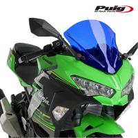 Puig 9976A RACING-SCREEN [BLUE] Kawasaki Ninja 400 (18-23) Ninja 250 (18-23) プーチ スクリーン カウル | RAMBUTAN