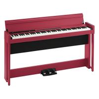 KORG コルグ 電子ピアノ 88鍵盤 C1 Air RD レッド 赤 日本製 温かみを感じる木製 純正ヘッドフォンとペダルが付属 | ラピス生活用品