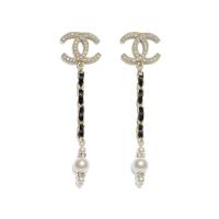 シャネル CHANEL ピアス ゴールド ホワイト クリスタル メタル パール ...