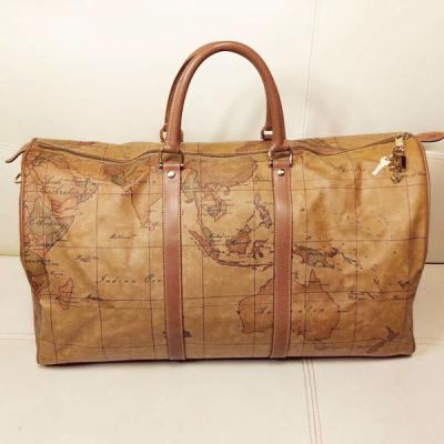 地図柄 バッグ（旅行用ボストンバッグ）｜旅行かばん、小分けバッグ