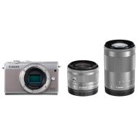 Canon ミラーレス一眼カメラ EOS M100 ダブルズームキット グレー EOSM100GY-WZK | all day morning