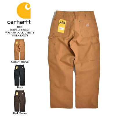 Carhartt ダブルニー31x30 USA製 カーハート ダブルニー ダックペインターパンツ ブラック