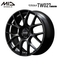 MID MTW TW027 for TESLA 18インチ 8J インセット33 5穴 PCD 114.3 セミグロスブラック/ アンダーカット 単品 ホイール4本セット テスラ3 | レイブロス ヤフーショッピング店