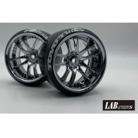 【ネコポス対応】LAB/LW-0608C/WORK EMOTION CR3P WHEEL DEEP RIM オフセット 8 クローム 2本入 | ラジコン夢空間