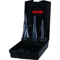 RUKO スパイラルステップドリル 3本セット ハイス ルナテックコーティング 101087PRO 代引不可 | リコメン堂ホームライフ館