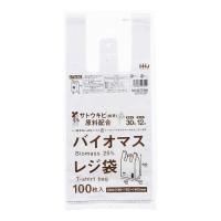 ハウスホールドジャパン バイオマスレジ袋 西日本30号 東日本12号 Sサイズ 100枚入 TU30 | リコメン堂ホームライフ館