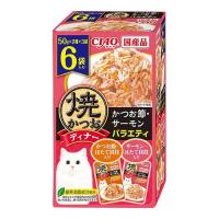 いなばペットフード CIAO 焼かつおディナー かつお節・サーモンバラエティ 50g×6袋 | リコメン堂ホームライフ館