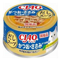 48個セット CIAO だしスープ かつお・ささみ かつお節入り 75g x48 | リコメン堂ホームライフ館