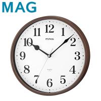ノア精密 MAG マグ 掛時計 サントル 連続秒針 クロック 時計 家 オフィス アナログ時計 アナログ W-789 BR-Z | リコメン堂ホームライフ館