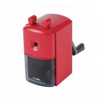 カール事務器 鉛筆削り レッド CMS-300-R シャープナー えんぴつ 手動 シンプル 削りやすい ムダ削り防止機能付き | リコメン堂ホームライフ館