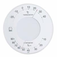 EMPEX エンペックス 温度・湿度計 セレナ 温度・湿度計 壁掛用 LV-4303 ホワイト | リコメン堂ホームライフ館