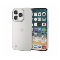iPhone 14 Pro ケース カバー ハード 軽量 薄型 カメラ周り保護 ストラップホール付 クリア アイフォン スマホ 携帯 PM-A22CPVCR 代引不可 メール便 | リコメン堂インテリア館