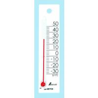 シンワ測定 温度計 プチサーモ スクエア たて 12cm ホワイト 48705 | リコメン堂インテリア館