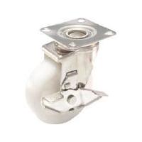 ユーエイ ステンレスキャスターシングルＳ付自在車 100径ナイロン車 SUS-NJ-100S キャスター・プレート式ナイロン車 | リコメン堂インテリア館