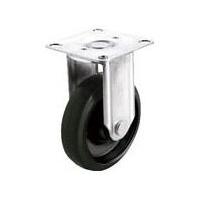 ユーエイ ステンレスキャスター固定車 100径ナイロンホイルゴム車輪 SUS-NRK-100 キャスター・プレート式ゴム車 | リコメン堂インテリア館