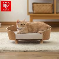 アイリス プライウッドオーバルペットベッド ナチュラル PW-OPB49 アイリスオーヤマ IRIS OHYAMA 代引不可 | リコメン堂ペット館