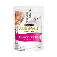 ネスレ日本 ネスレピュリナペットケア モンプチ プチリュクスパウチ まぐろのサーモン添え かつおだし仕立て 35g Mon Petit | リコメン堂ペット館