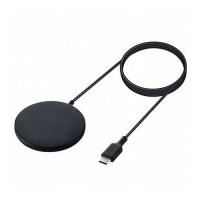 エレコム ワイヤレス充電器 7.5W マグネット内蔵 卓上 ケーブル一体型 iPhone Airpods 1m ブラック W-MA02BK 代引不可 メール便 | リコメン堂生活館