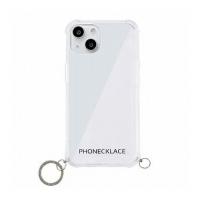 PHONECKLACE ストラップ用リング付きクリアケース for iPhone 13 シルバーチャーム PN21598i13SV 代引不可 | リコメン堂生活館