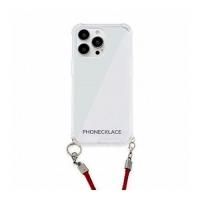 PHONECKLACE ロープショルダーストラップ付きクリアケース for iPhone 13 Pro ダークレッド PN21605i13PRD 代引不可 | リコメン堂生活館