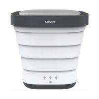 SOUYI JAPAN コンパクト折りたたみ洗濯機 多機能コンパクト Tシャツ最大約2枚・タオル最大約5枚可能 ホワイト SY-135 代引不可 | リコメン堂生活館
