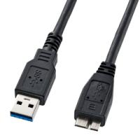 サンワサプライ USB3.0マイクロケーブル A-MicroB 1.8m KU30-AMC18BK | リコメン堂生活館