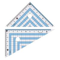 共栄プラスチック カラー三角定規 クリア/ブルー 1 セット CPK-120 文房具 オフィス 用品 | リコメン堂生活館
