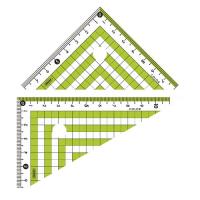 共栄プラスチック カラー三角定規 グリーン 1 セット CPK-120-G 文房具 オフィス 用品 | リコメン堂生活館