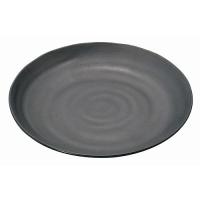 マイン メラミンウェア 丸皿 黒 28cm M11-185 代引不可 | リコメン堂生活館