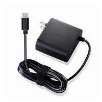 エレコム ELECOM ノートPC用ACアダプター Type-C USB Power Delivery対応 65W ケーブル一体型 2m ブラック ACDC-PD0465BK 代引不可 | リコメン堂生活館