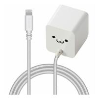 エレコム iPhone充電器 2.4A出力 ライトニングケーブル 一体型 1.5m 高耐久 断線しにくい ホワイトフェイス MPA-ACL07WF 代引不可 | リコメン堂生活館