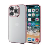 エレコム ELECOM iPhone 15 Pro 用 ケース ソフト カバー カメラレンズ保護設計 ストラップホール付 メタリック加工 背面クリア 極限設計 代引不可 メール便 | リコメン堂生活館