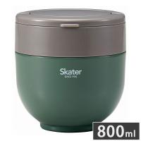 スケーター 折りたたみ ハンドル付き 保温 保冷 丼 ジャー 800ml エバーグリーン LDNO8AG | リコメン堂生活館