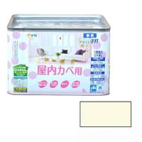 アサヒペン NEWインテリアカラー屋内壁 5L-アイボリー | リコメン堂生活館