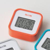 デジタル温湿度計 TT-558-OR 温湿時計 オレンジ タニタ 代引不可 | リコメン堂生活館