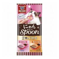 6個セット ユニチャーム 銀のスプーン三ツ星グルメおやつ にゃんSpoon 2種のアソートまぐろ&amp;鶏ささみ味 40g | リコメン堂生活館