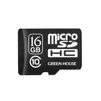 グリーンハウス microSDHCカード 16GB クラス10 +データ復旧サービス GH-SDMRHC10DA-16G 代引不可 | リコメン堂生活館