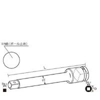 ナック エクステンションバー 差込角12．7ｘ100Ｌ 410E レンチ・スパナ・プーラ・インパクト用アタッチメント | リコメン堂生活館