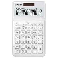 カシオ 電卓 12桁 ホワイト CASIO スタイリッシュ電卓 ジャストタイプ JF-S200-WE | リコメン堂生活館
