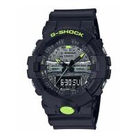 国内正規品 G-SHOCK Gショック GA-800DC-1AJF カシオ CASIO ジーショック メンズ アナログ ブラック 20気圧防水 無機ガラス 樹脂ベルト | リコメン堂スポーツ館