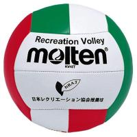モルテン Molten レクリエーションバレーボール 白×赤×緑 KV4IT | リコメン堂スポーツ館