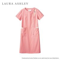 住商モンブラン LAURA ASHLEY（ローラ アシュレイ） ナースワンピース LW411 ローズ/アメリピンク LL 医療白衣 1枚（直送品） | LOHACO by アスクル(直送品グループ1)