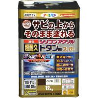 アサヒペン 油性超耐久シリコンアクリルトタン用 12kg （こげ茶） 9017959（直送品） | LOHACO by アスクル(直送品グループ1)