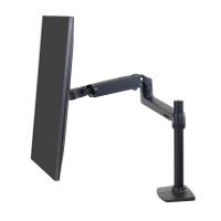 LX Desk Mount LCD Monitor Arm Tall Pole Matte Black 45-537-224（直送品） | LOHACO by アスクル(直送品グループ1)